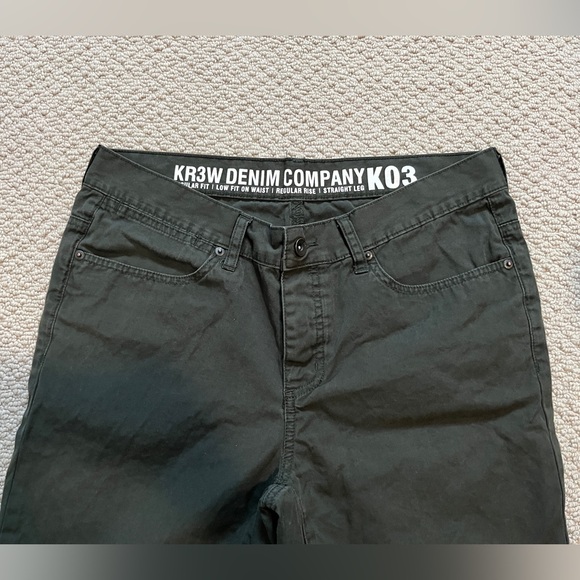 KR3W Denim Co Men's Chino Shorts K03 Cut Off Size 32 - Picture 2 of 9